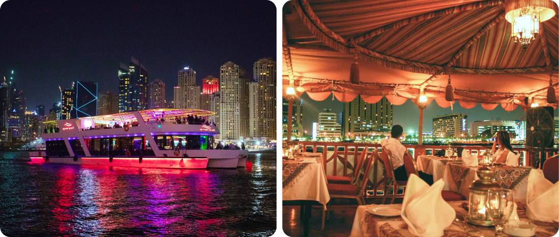 کشتی‌گردی شام در مارینا | Marina Dinner Cruise در دبی