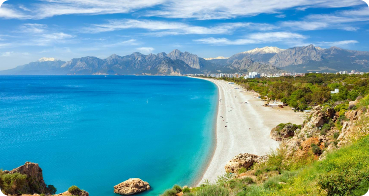  تصویر زمینه ساحل آفتابی آنتالیا